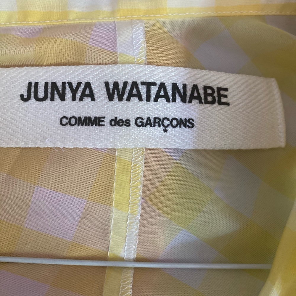 Junta Watanabe Commes des Garcons 90’s yellow dress asymmetrical S - Picture 2 of 3